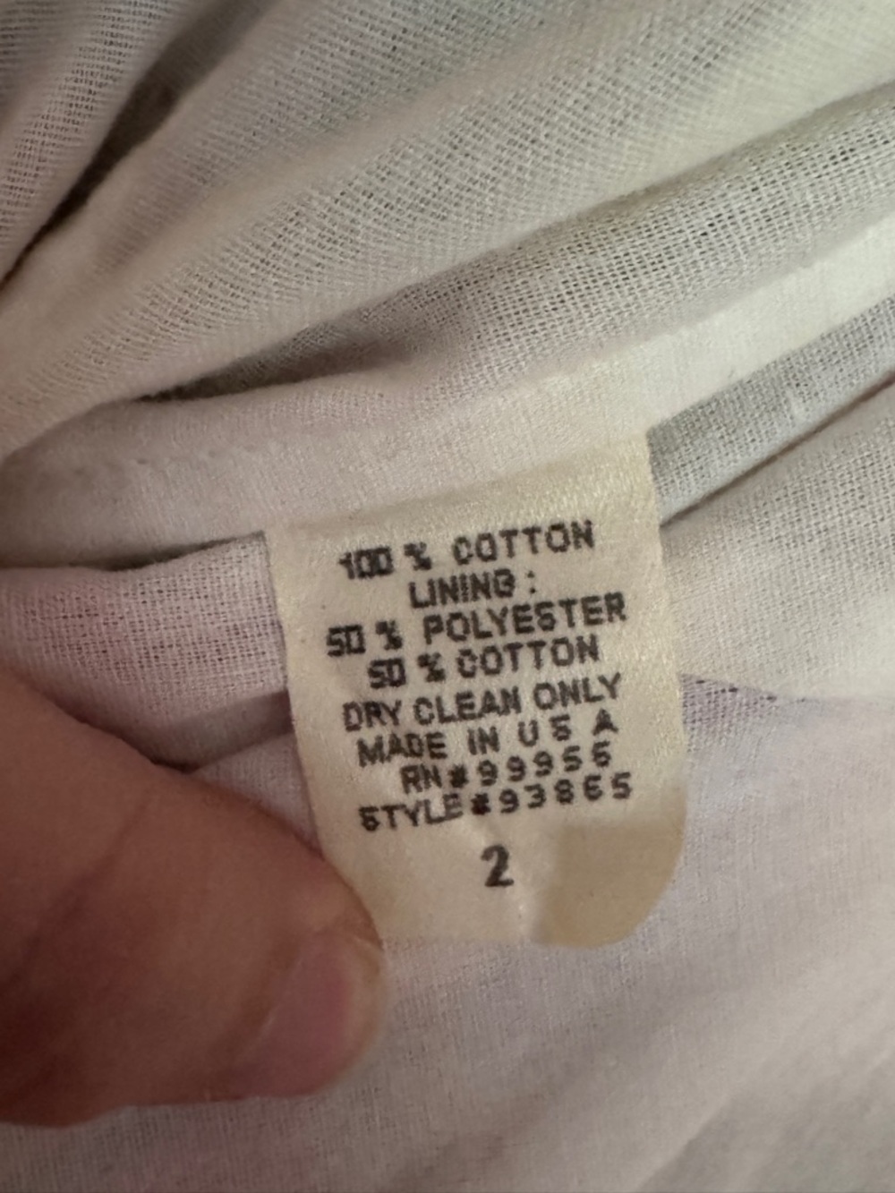 Vintage Y2K Shoshanna Madras Plaid Strapless Dress Cotton Made in USA Size 2 - Picture 7 of 7